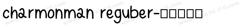 charmonman reguber字体转换
